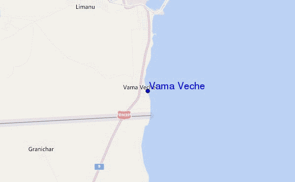 locatiekaart van Vama Veche