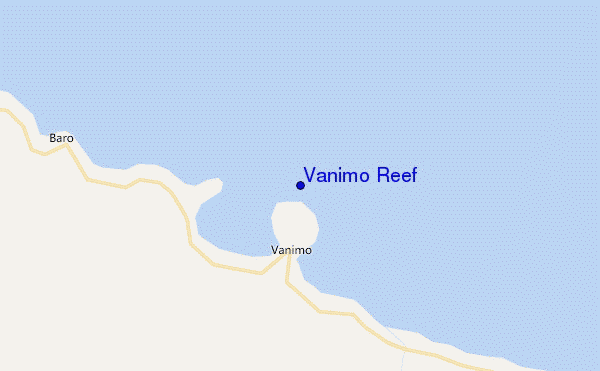 locatiekaart van Vanimo Reef