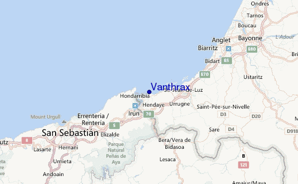 Vanthrax Location Map