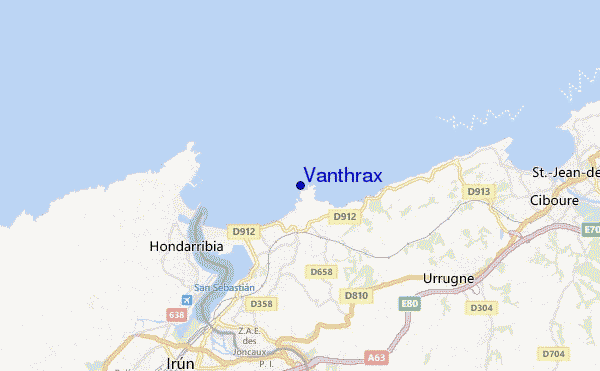 locatiekaart van Vanthrax