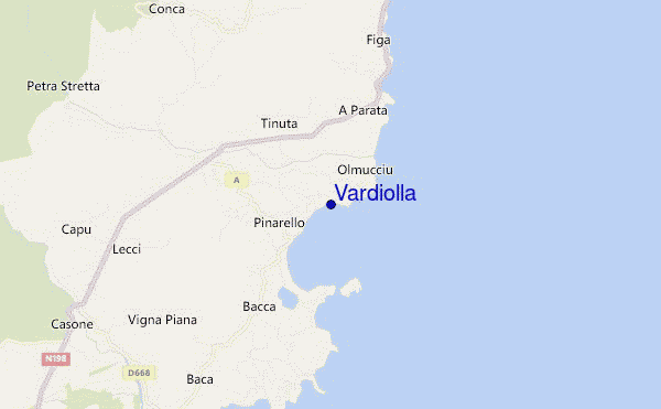 locatiekaart van Vardiolla