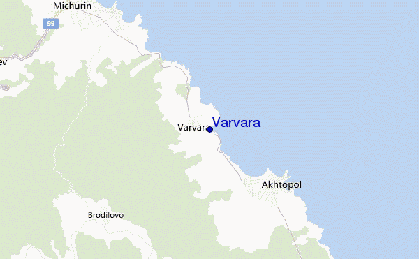 locatiekaart van Varvara