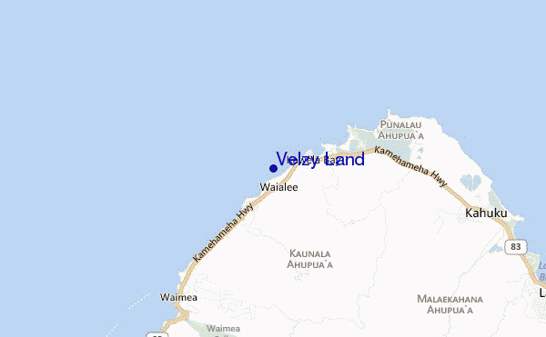 locatiekaart van Velzy Land