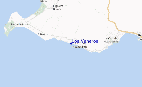 locatiekaart van Los Veneros