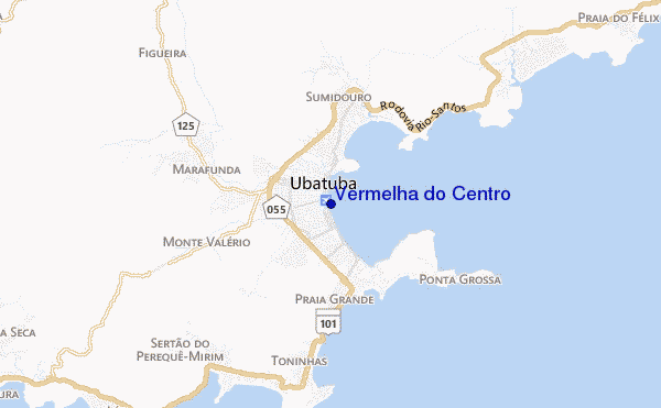 locatiekaart van Vermelha do Centro
