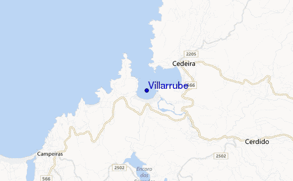 locatiekaart van Villarrube