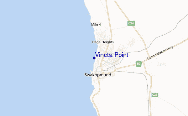 locatiekaart van Vineta Point