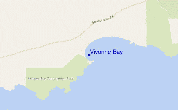 locatiekaart van Vivonne Bay