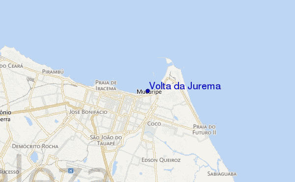 locatiekaart van Volta da Jurema