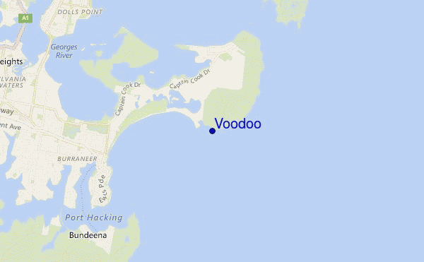 locatiekaart van Voodoo