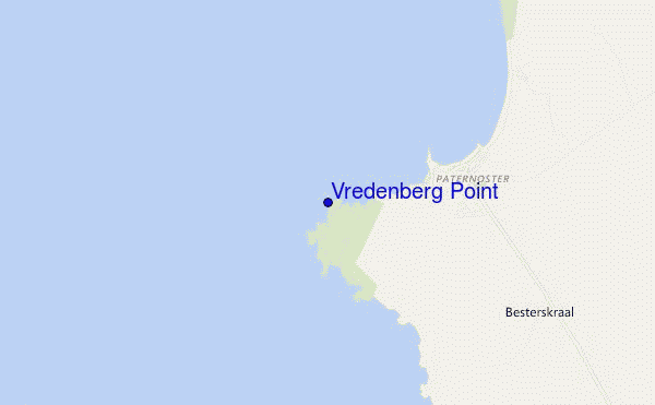 locatiekaart van Vredenberg Point