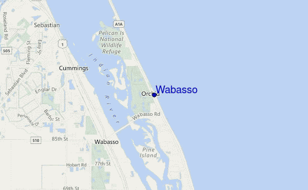 locatiekaart van Wabasso