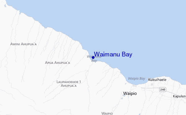 locatiekaart van Waimanu Bay