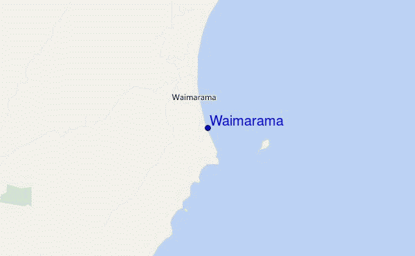 locatiekaart van Waimarama