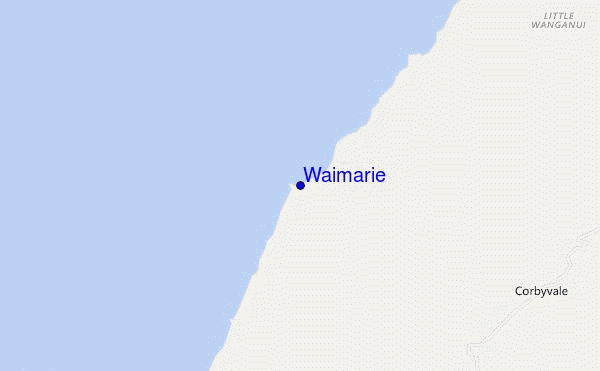 locatiekaart van Waimarie