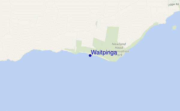 locatiekaart van Waitpinga