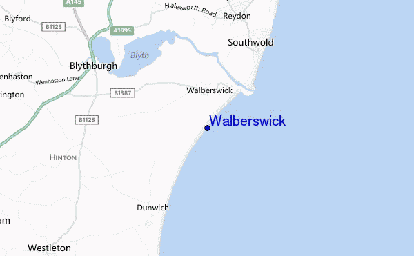 locatiekaart van Walberswick