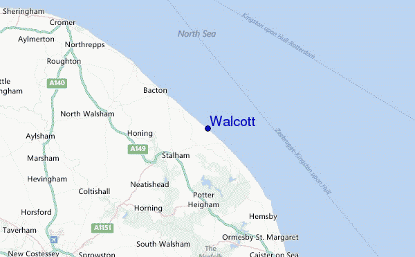 Walcott Location Map