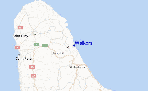 locatiekaart van Walkers