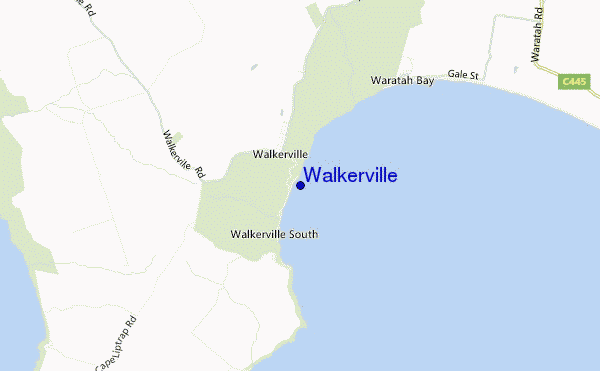 locatiekaart van Walkerville