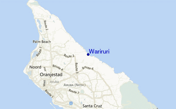 locatiekaart van Wariruri