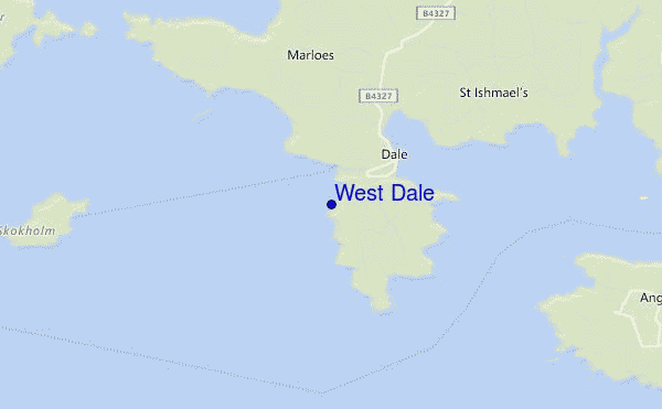 locatiekaart van West Dale