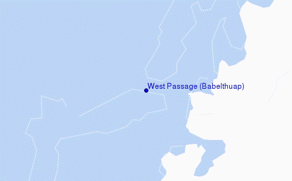 locatiekaart van West Passage (Babelthuap)