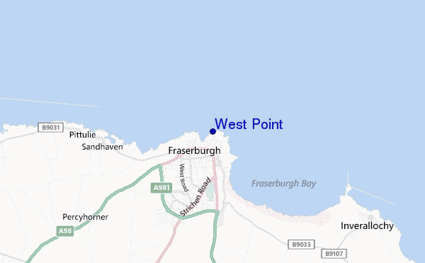 locatiekaart van West Point