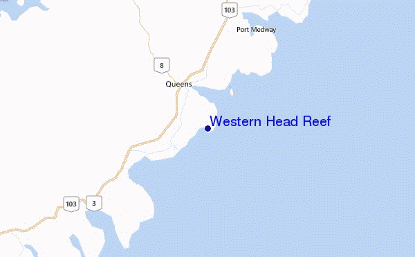 Western Head Reef Location Map