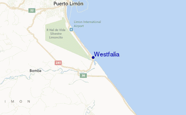 locatiekaart van Westfalia