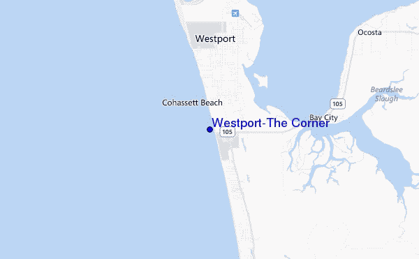 locatiekaart van Westport-The Corner