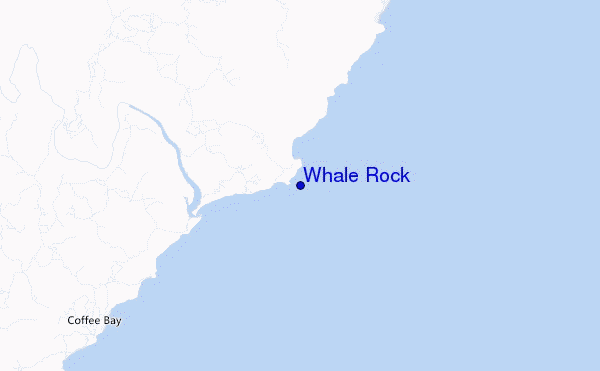 locatiekaart van Whale Rock