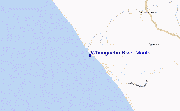 locatiekaart van Whangaehu River Mouth