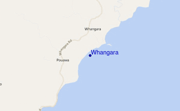 locatiekaart van Whangara