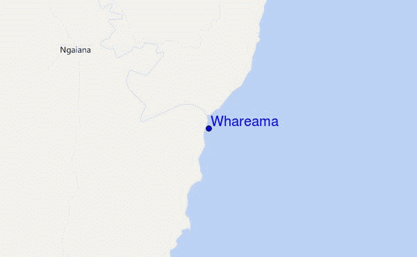 locatiekaart van Whareama