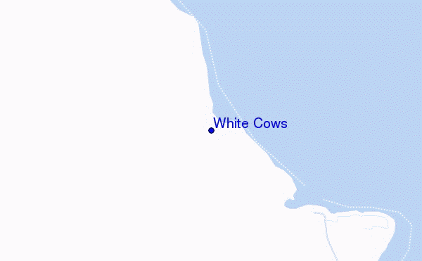 locatiekaart van White Cows