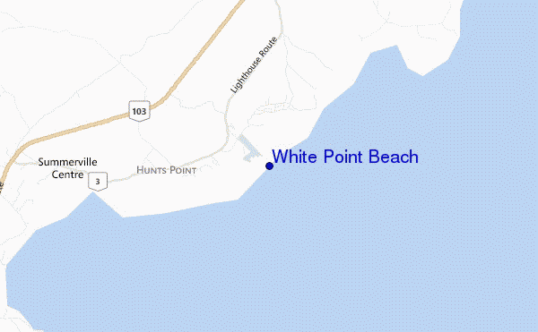 locatiekaart van White Point Beach