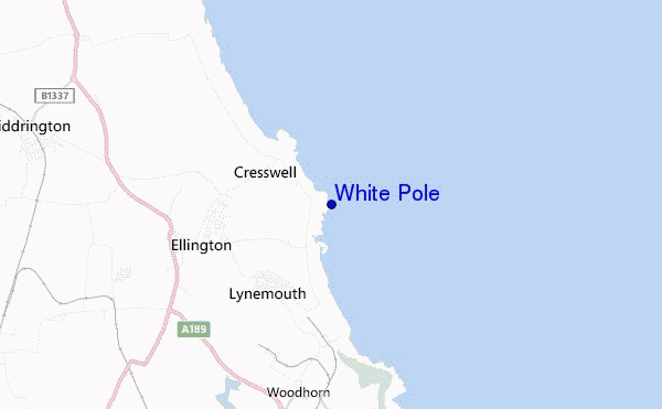 locatiekaart van White Pole