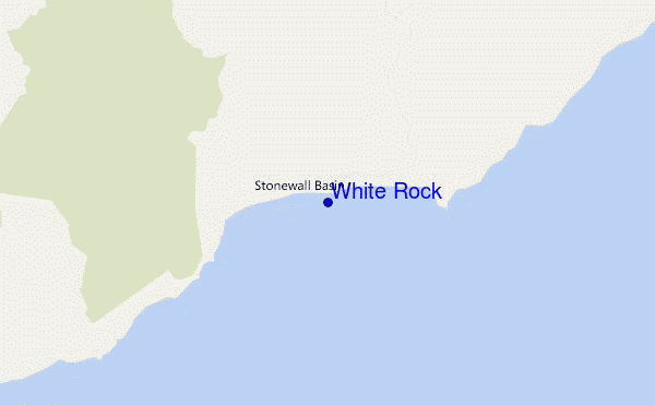 locatiekaart van White Rock