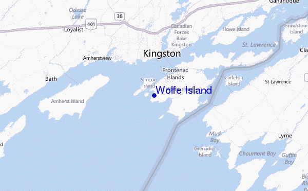 Wolfe Island Location Map