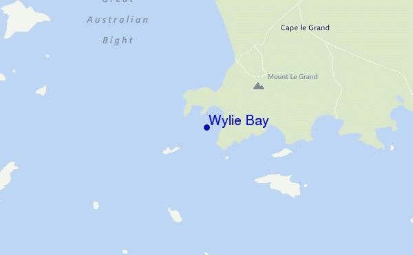 locatiekaart van Wylie Bay