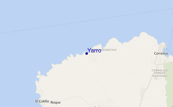 locatiekaart van Yarro