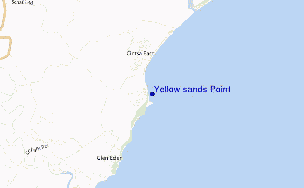 locatiekaart van Yellow sands Point