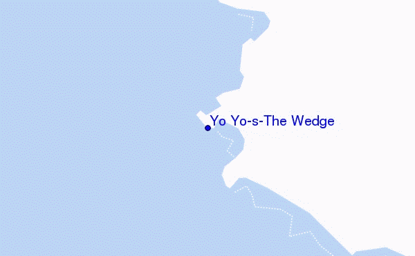 locatiekaart van Yo Yo's-The Wedge