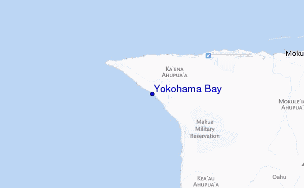 locatiekaart van Yokohama Bay