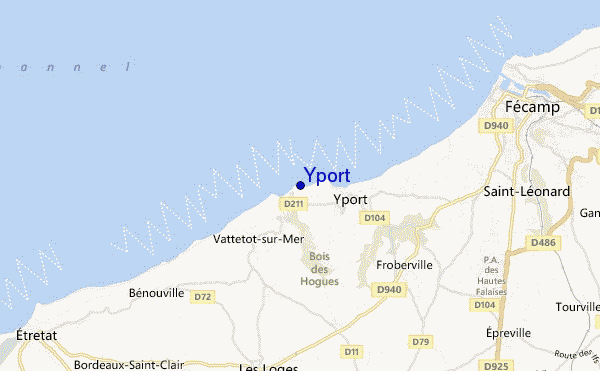 locatiekaart van Yport