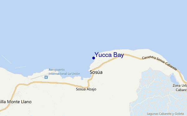 locatiekaart van Yucca Bay