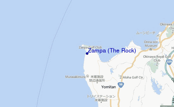 locatiekaart van Zampa (The Rock)