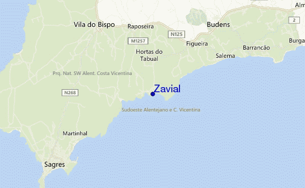 locatiekaart van Zavial