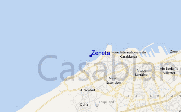 locatiekaart van Zeneta